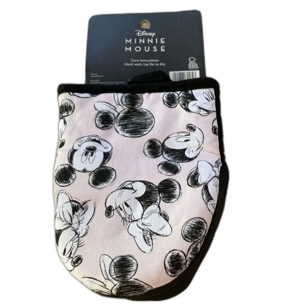 Disney Minnie Mouse Oven Mitt & Pot Holder Set – 3 Piece Kitchen Set